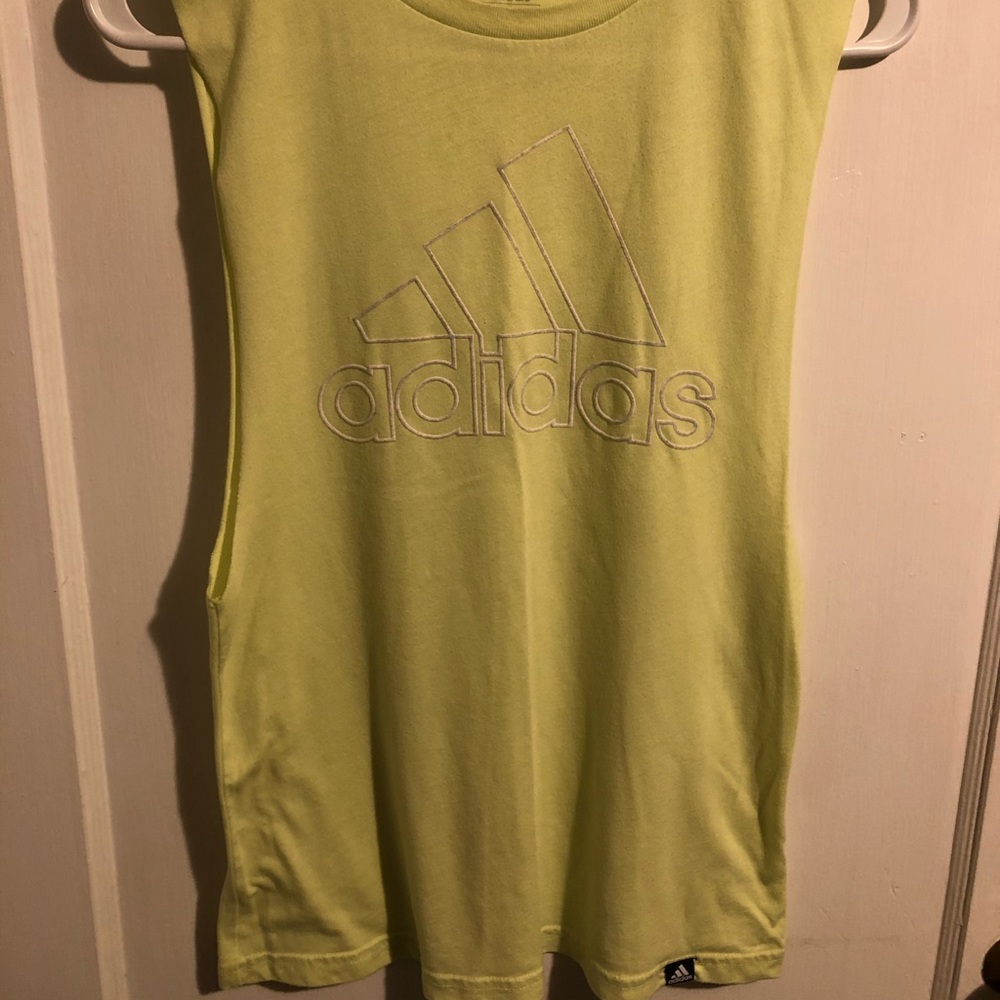 Women’s Adidas Lime Green Muscle Tank Size XS
